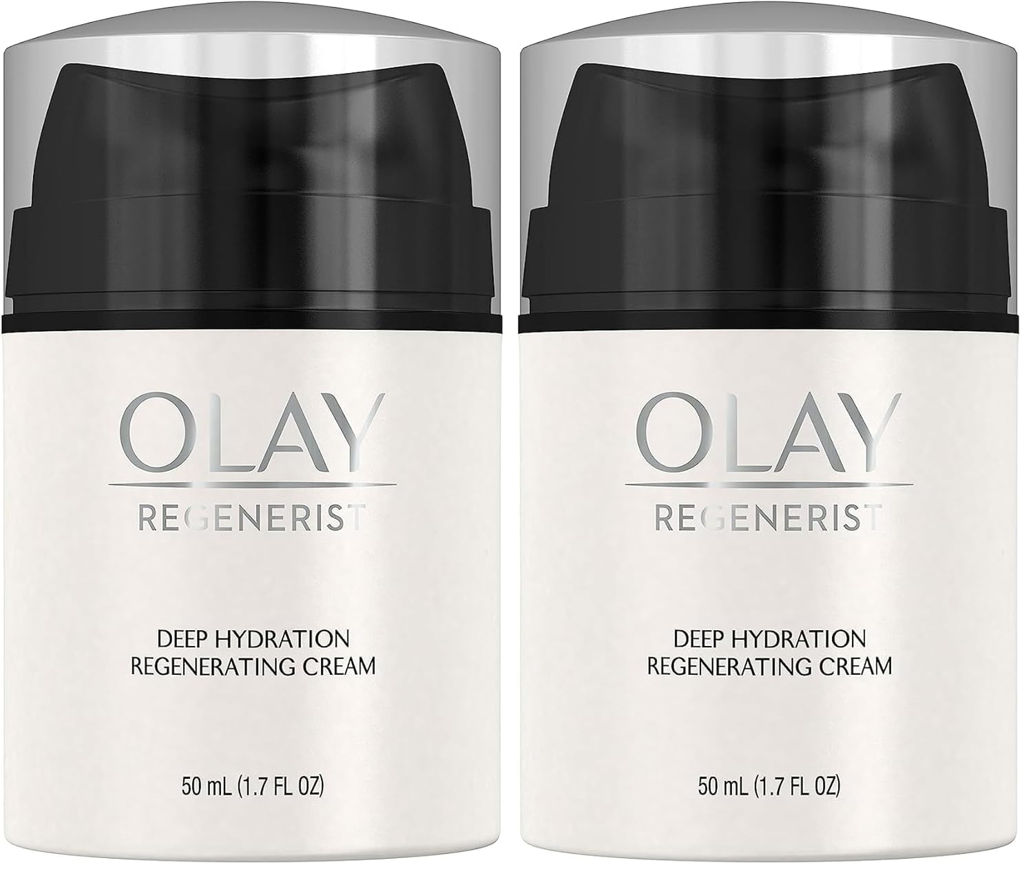 Olay Regenerist Deep Hydration Regenerating Cream Moisturizer,1.7 fl oz,(Pack of 2)