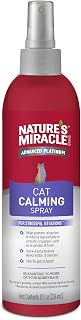 Nature's Miracle Cat Calming Spray 8oz - Natural Stress Relief, Anxiety Reducer for Skittish Cats