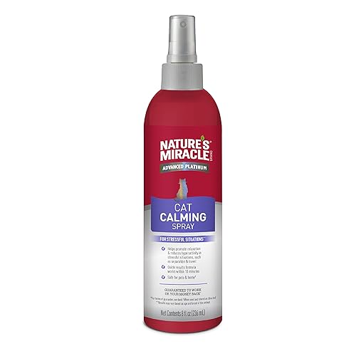 Nature’s Miracle Cat Calming Spray, 8 Ounces, Stress-Reducing Formula for