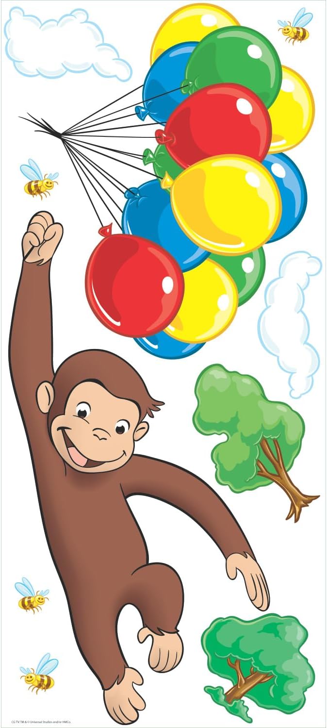 RMK1082GM Curious George Peel and Stick Giant Wall Decal