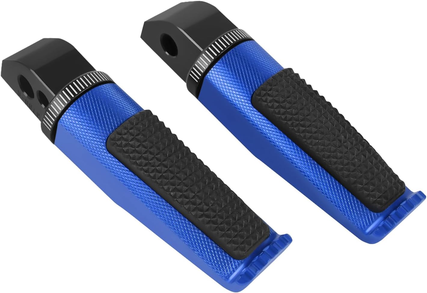 Motorcycle Footpegs Rear Passenger Foot Pegs Replacement for BONNEVILLE T100 T120 DAYTONA 675 SPEED TRIPLE R TWIN STREET CUP S SR THRUXTON 1200 Foot Rests Pedal (blue)