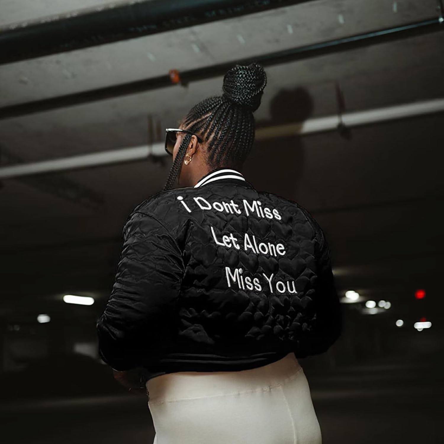 Women's Baseball Varsity Jacket Cropped Bomber Quilted Jackets Vintage Casual Lightweight Crop Top Coat - Image 3