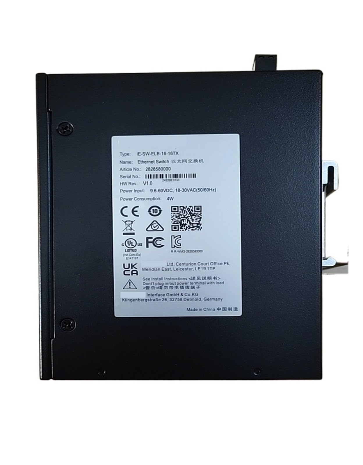 Switch Industriale, Switch Fast Ethernet IE-SW-ELB-16-16TX 2828580000