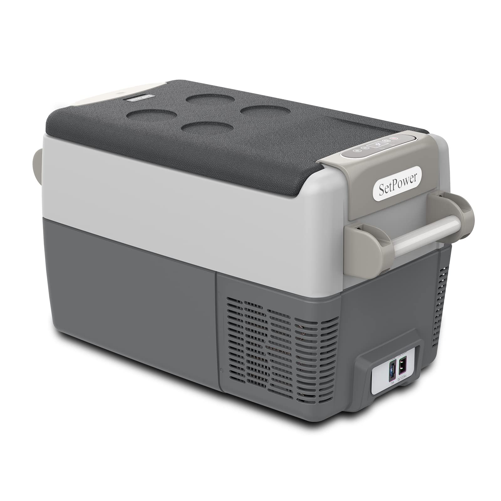 Setpower AJ30 Portable Freezer Fridge for Car, 12 volt Refrigerator for Camping, 0℉-50℉, DC 12/24V, 