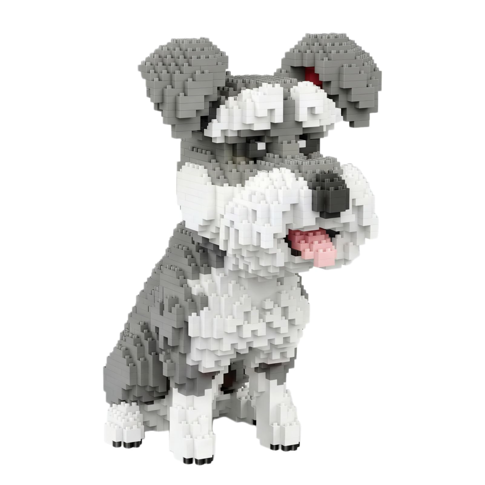 Micro Schnauzer Building Blocks Set, DIY Schnauzer Dog Model, Adult Construction Toy for Hobby Collectors and Creative Gift Idea