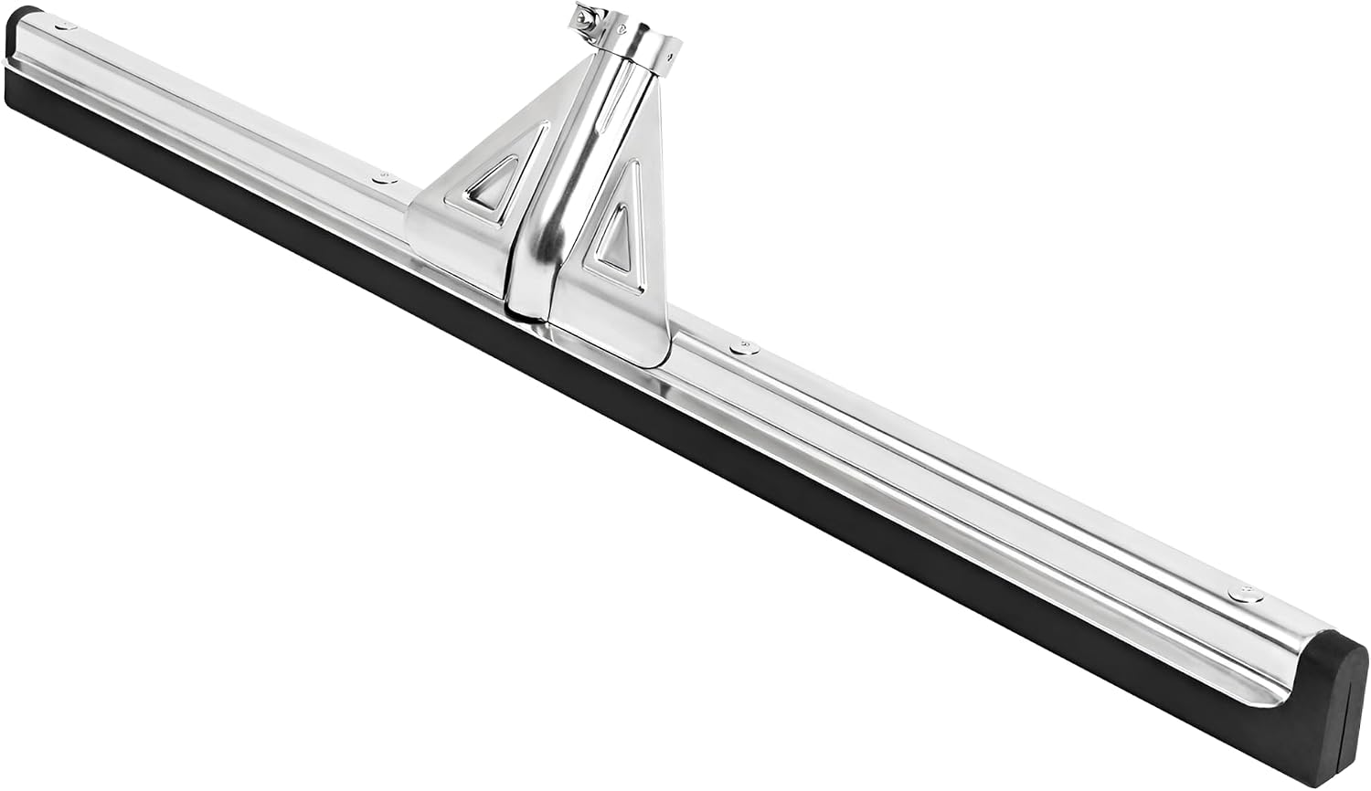DSV Standard Heavy-Duty Floor Squeegee 30’’, Double Foam Rubber Blade Garage Squeegee, Taper Pole Connection - Handle Sold Separately for Tiles, Concrete and Asphalt