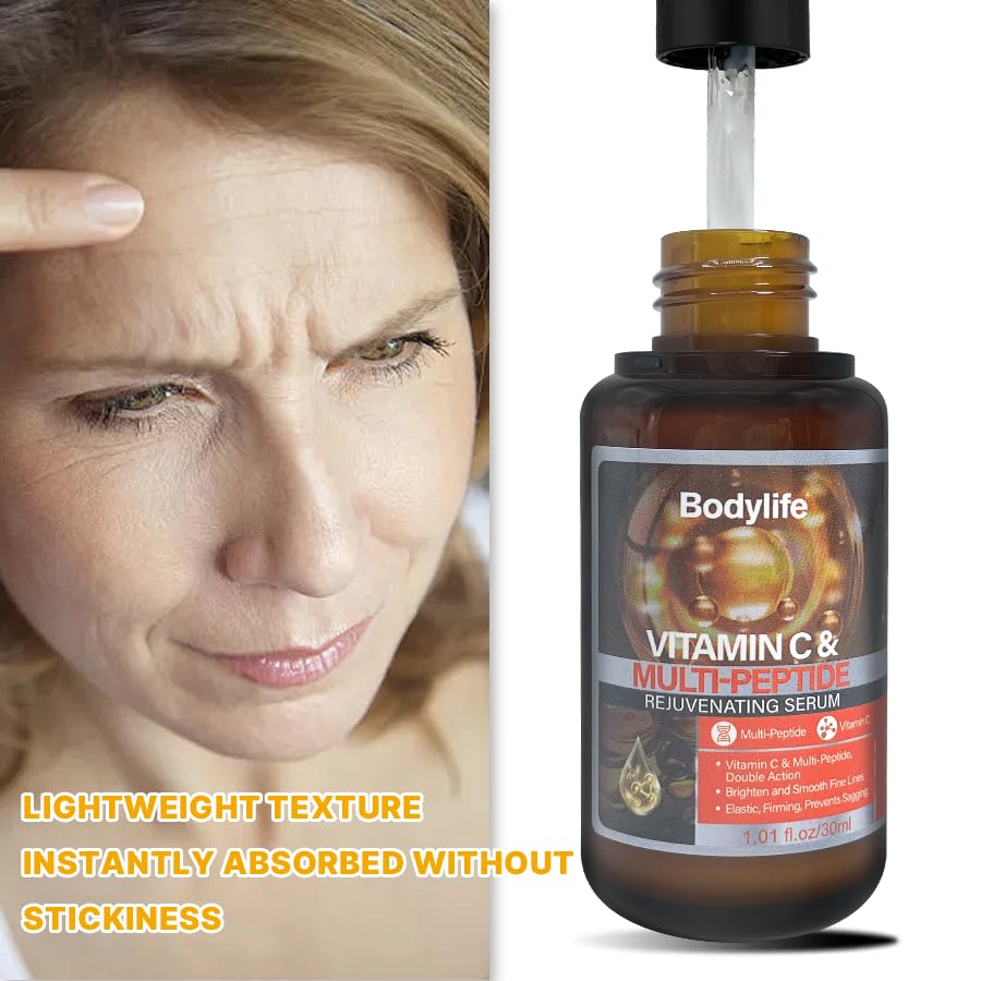 Miniatura 2 de Suero facial multipéptido para antienvejecimiento con aumento de colágeno, reduce las arrugas suero hidratante facial, con acetil hexapéptido8,