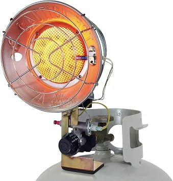 Tank-Top Propane Heater, 15,000-BTU