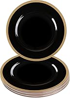 Vista 67 de Party Bargains - Bajoplatos de 13 pulgadas (4 unidades), borde dorado martilleado en rosa, bajoplatos desechables y resistentes para cenas elegantes