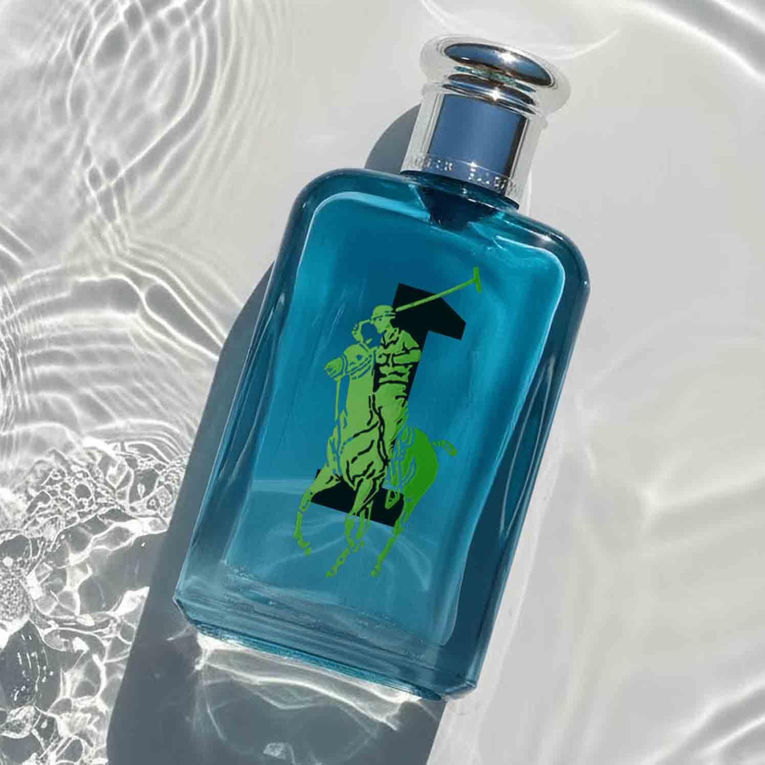 Ralph Lauren Big Pony Blue Eau de Toilette Uomo, Profumo Uomo Legnoso e Agrumato, Fragranza Aromatica e Raffinata, Note di Lime Dolce e Pompelmo, A Lunga Durata, Profumo di Lusso da Uomo