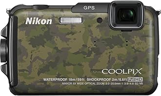 Nikon COOLPIX AW110 Wi-Fi and Waterproof Digital Camera with GPS (Blue) (OLD MODEL)