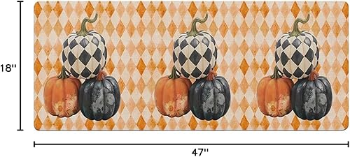 Miniatura 2 de Tapete de baño con diseño de flores de calabazas, antideslizante, de secado rápido y absorbente, de tierra de diatomeas, para fregadero de cocina,