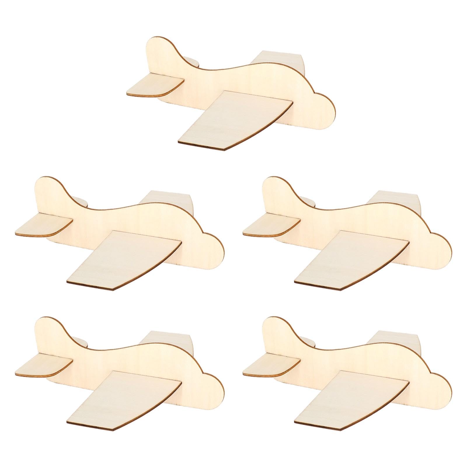 Amazon | P Prettyia 5x 木製グライダー飛行機モデル手芸飛行機、DIY  