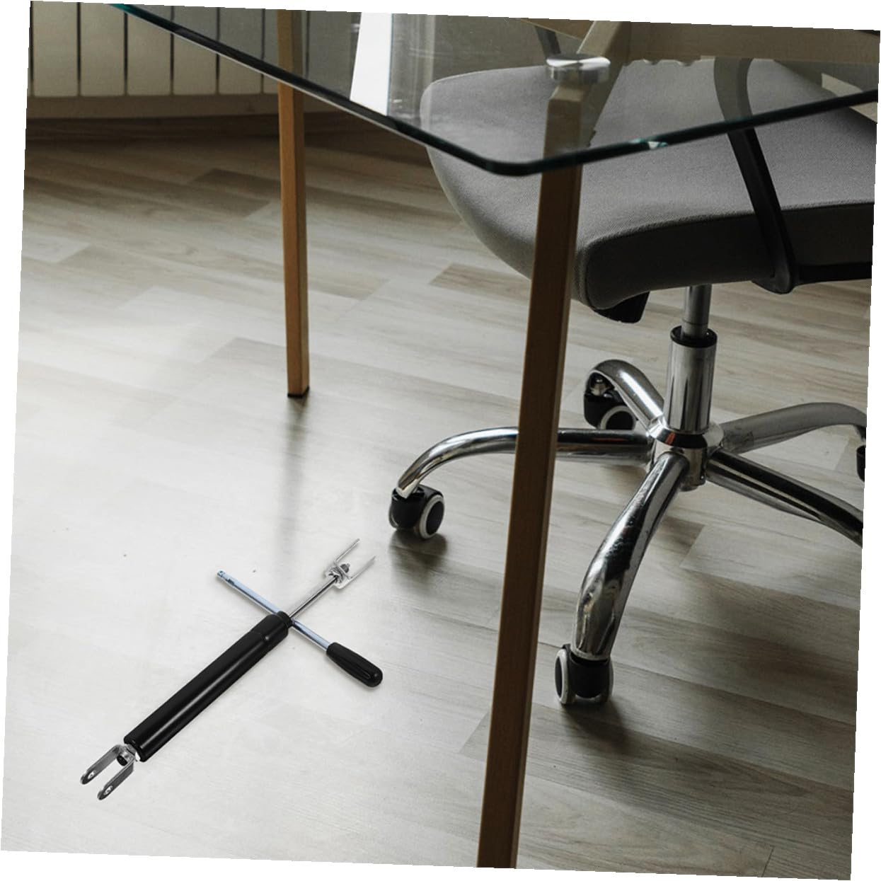 Ressort à Gaz Noir 300 N en Fer pour Chaise de Salon, Lot de 2 Sets de Sets | Adaptation, Usage Coiffure et Salon, Pièce de Rechange pour Fauteuil de Barbier