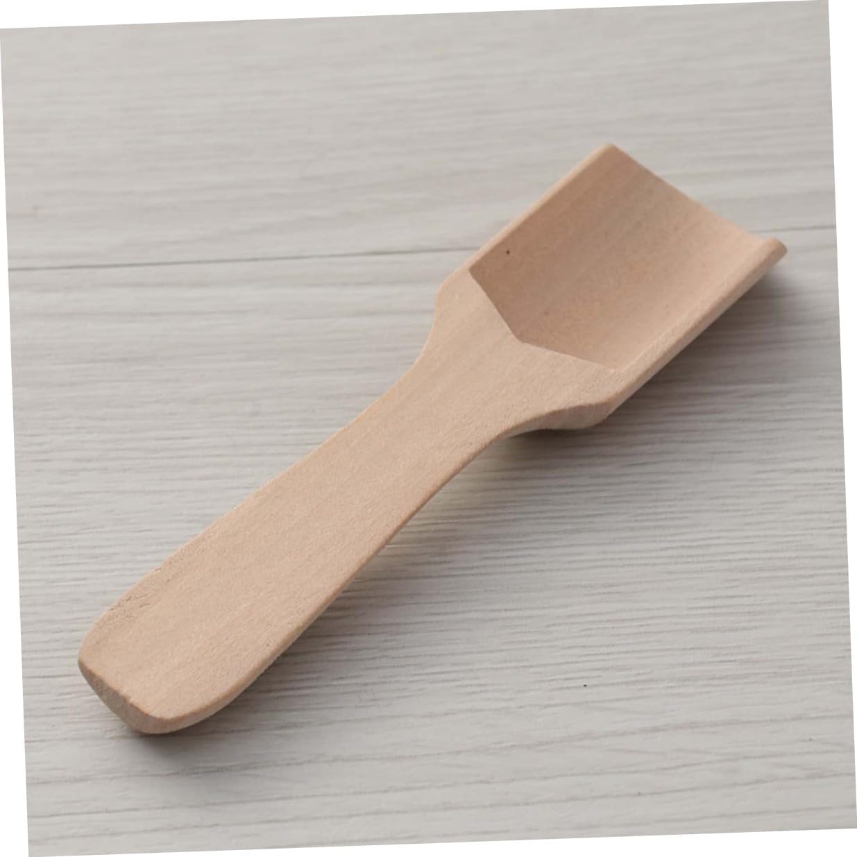 15pcs Small Wooden Tea Spoon and Salt Shovel Set Flat Handle 2.8x11cm Natural Wood Scoop for Tea Accessories and Kitchen Granules