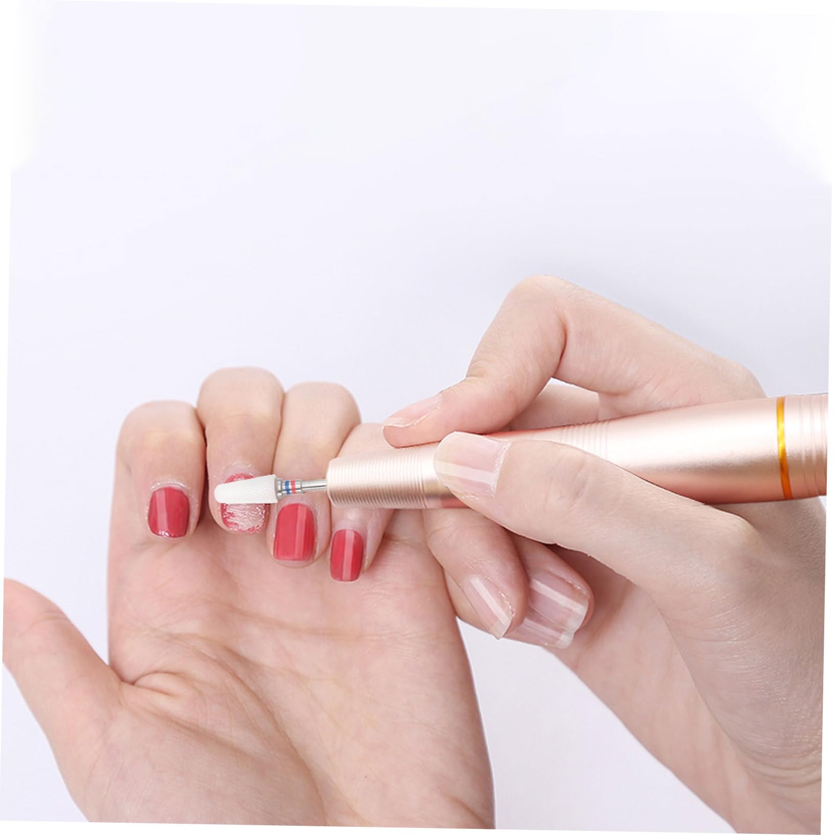 Healeved 10pezzi Punte Per Fresa Unghie Ceramica Strumenti Per Manicure e Pedicure Casual Resistente e Durevole Per Nail Art e Bellezza