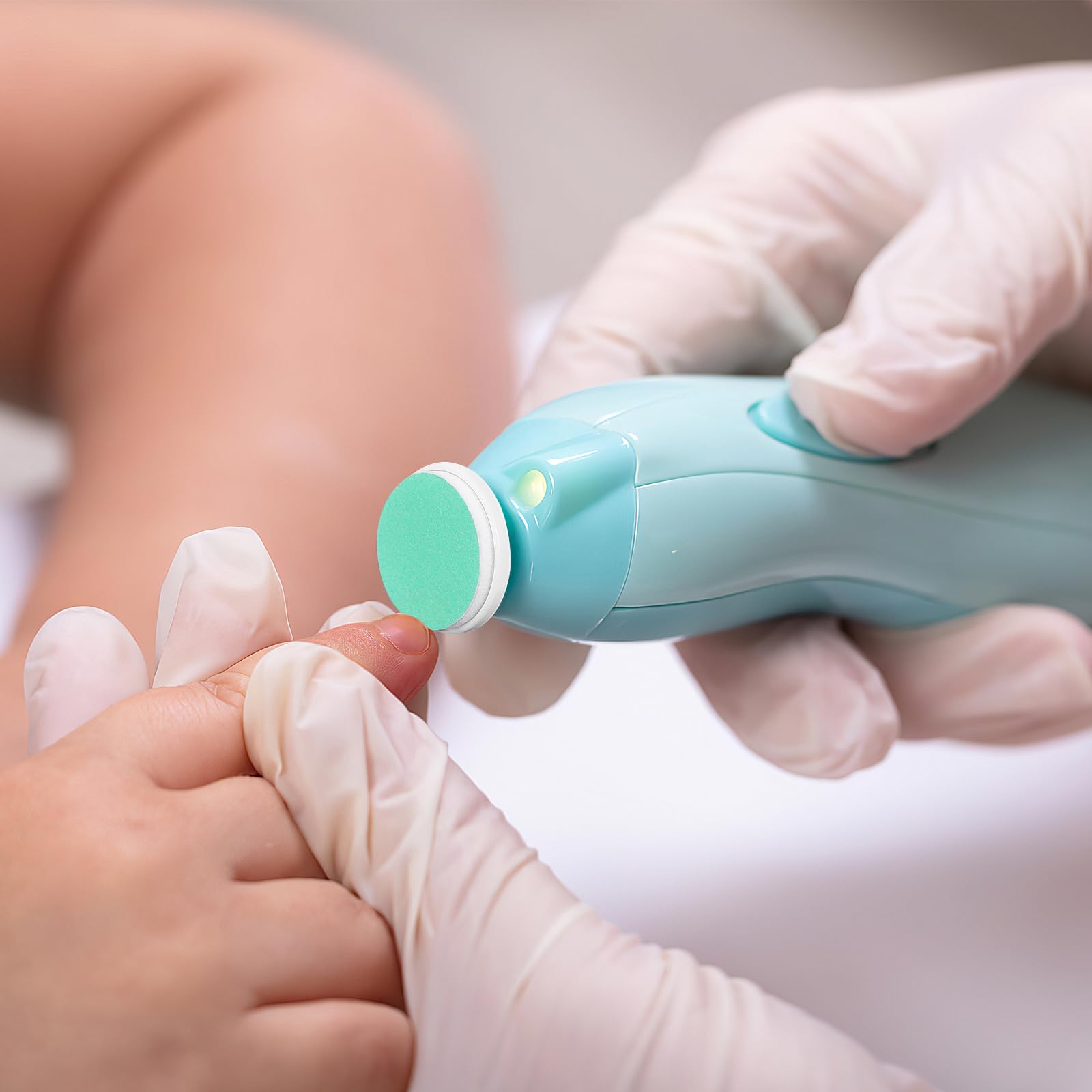 Angoily Almohadillas para limas de uñas para bebé, unidades, almohadillas de repuesto para cortaúñas de bebé, cabezales de lijado de uñas eléctricos estándar para niños, cortaúñas para recién