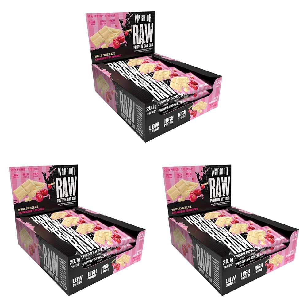 Warrior RAW Protein Bars 12 x 75g – 20g High Protein Bar, Low Sugar High Fibre Oat Protein Flapjack – Protein Snacks, Meal Replacement Bars (Chocolate Brownie) — view 24