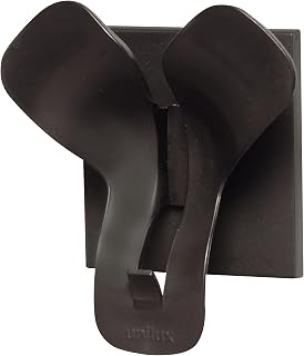 Unilux 100340775 Trio dreifach Garderobenhaken magnetisch in schwarz 135 x 45 x 96 mm (BxTxH) - Wandhaken Mantelhaken Kleiderhaken Handtuchhalter ohne Bohren Garderobenhaken