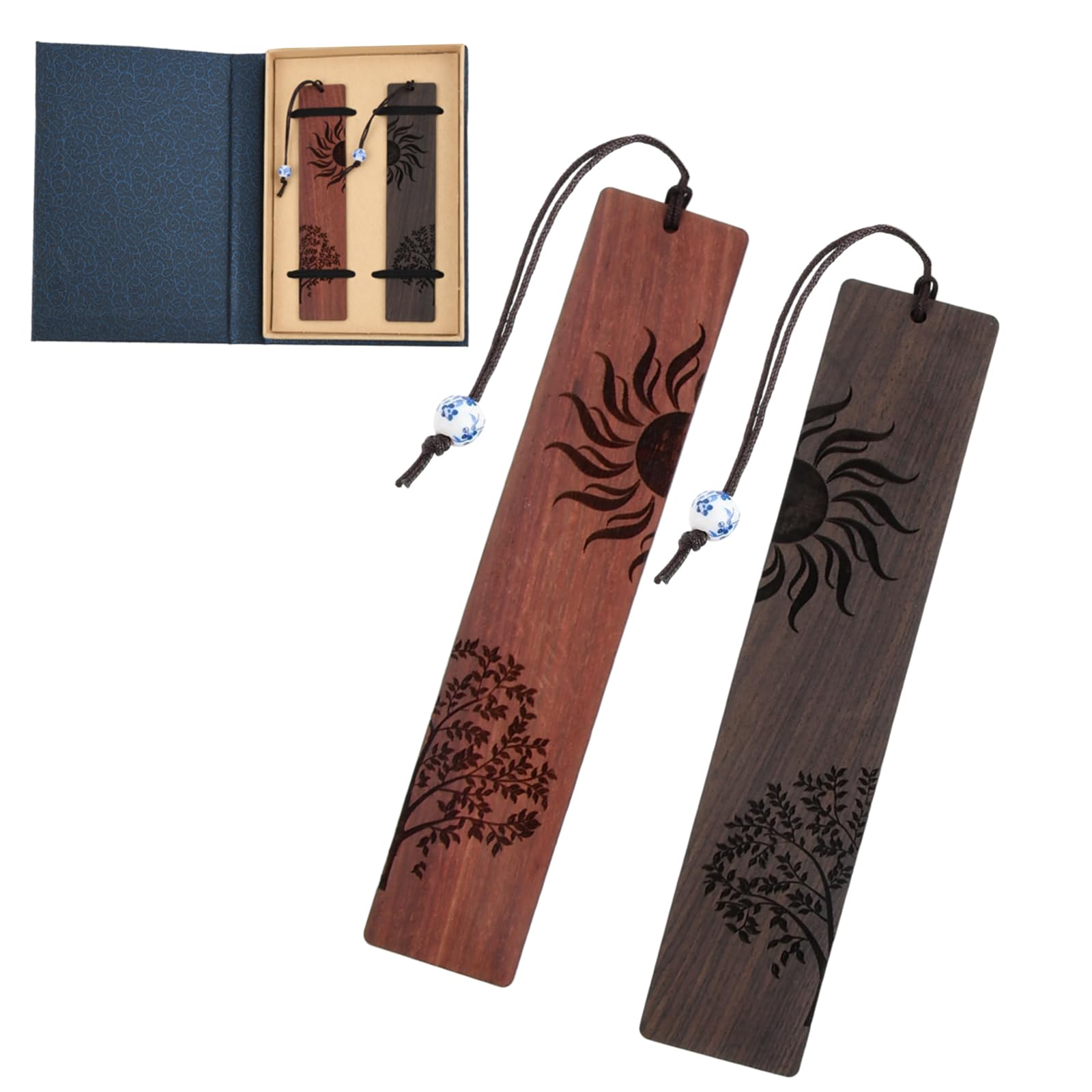 Marcador de Madera Hecho a Mano, Marcapáginas de Madera Vintage, Marcadores de Libros de Madera Hechos, Wooden Bookmarks, Regalo de Marcadores Hechos a Mano para Profesores Estudiantes