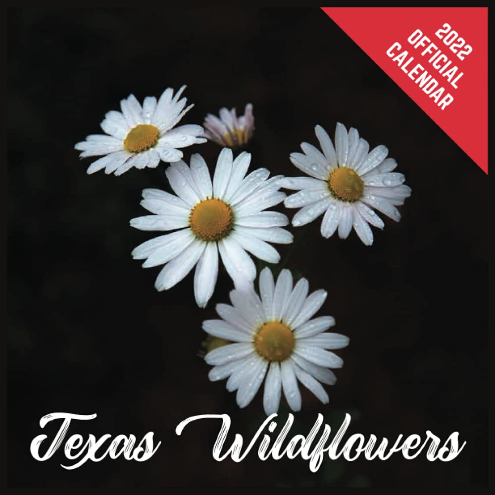 Calendar 2022 Texas Wildflowers: Texas Wildflowers Official 2022 Monthly Planner, Square Calendar with 19 Exclusive Texas Wildflowers Photoshoots from July 2021 to December 2022