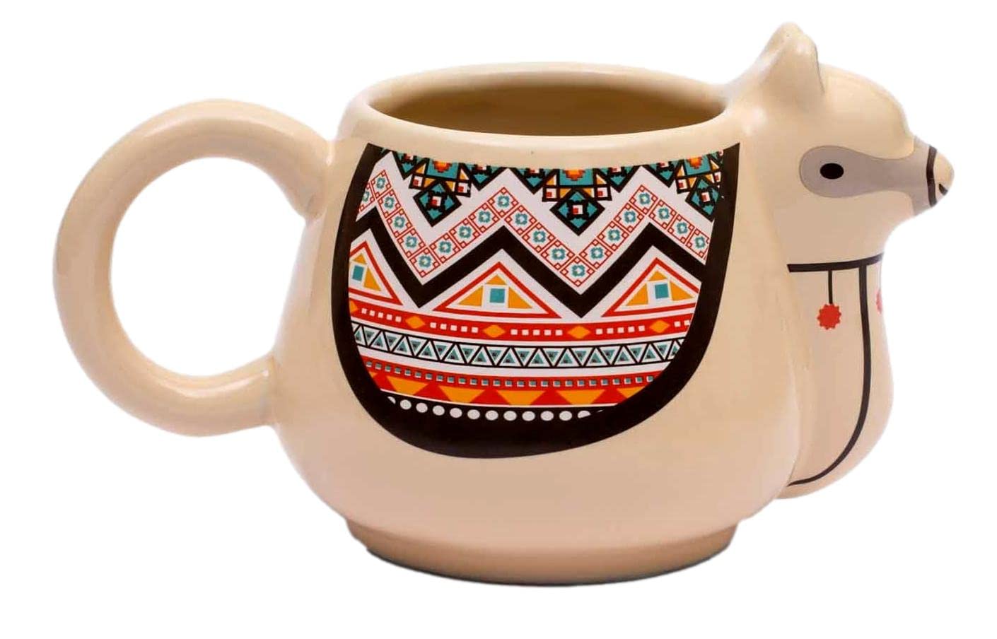 Paranoid Fish Llama Mug 3D Ceramic Llama Shaped Mug