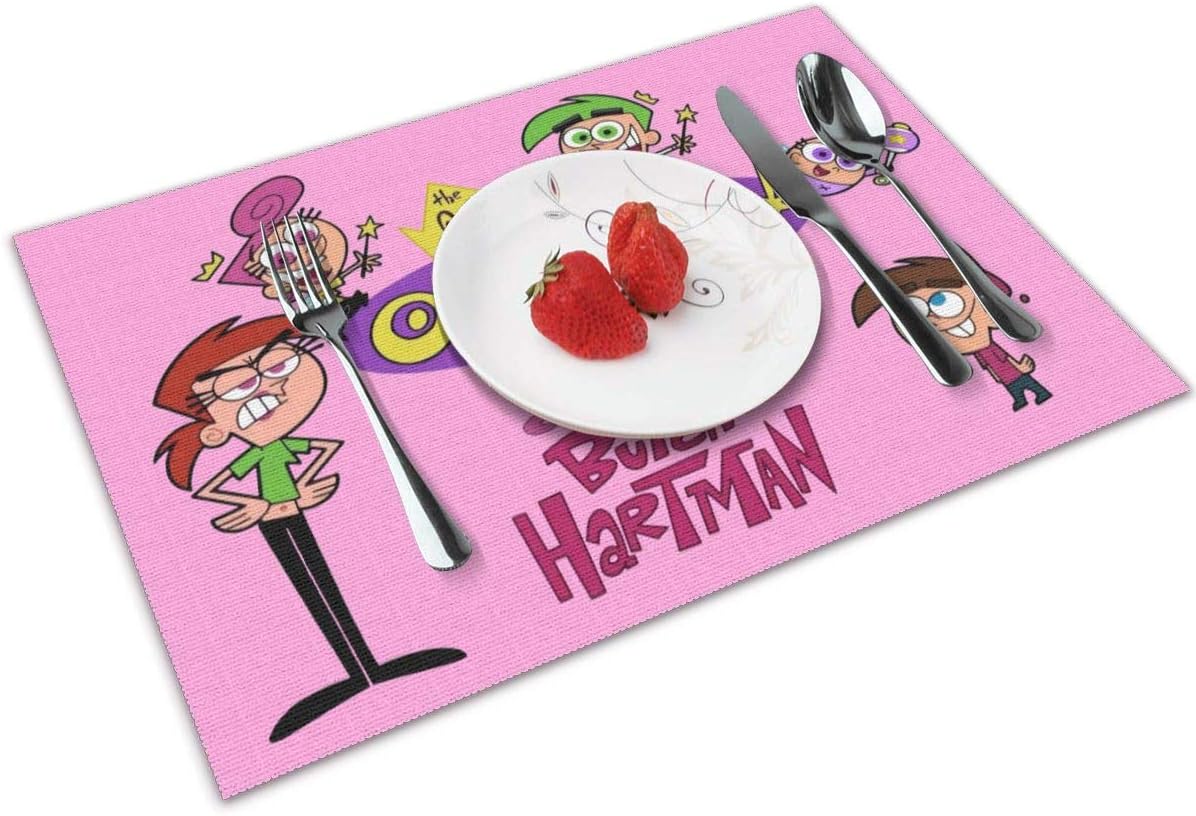 Qwtykeertyi The Fairly OddParents Heat Resistant Easy to