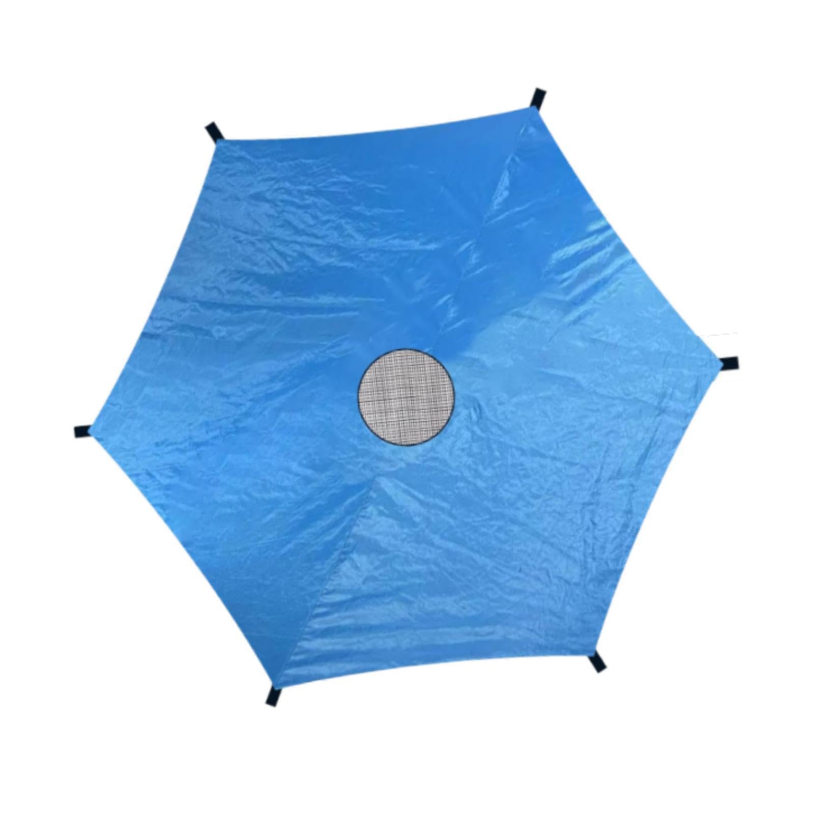 Baoblaze Trampoline Shade Cover Trampoline Sun Protection Cover Summer Backyard Tearproof Trampoline Rain Cover for 6 Poles, 10ft