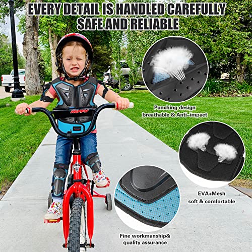 Kids Motorcycle Full Body Armor Suit Dirt Bike Gear,Chest Spine Back Protector with Knee Eblow Pads for Cycling Motocross Skateboard ATV Ski - Thumbnail 4