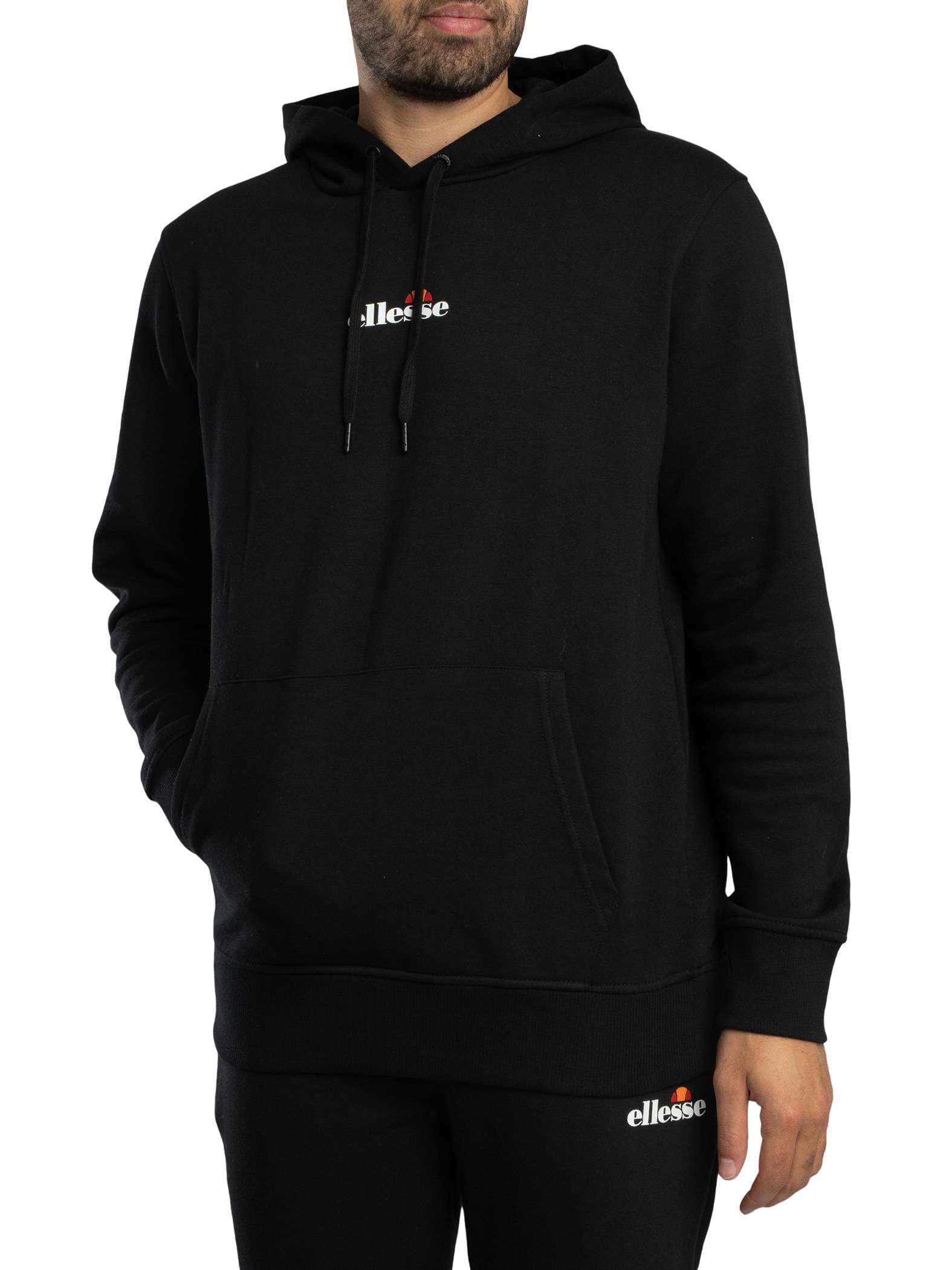 Ellesse Men's Black Pershuta 2 Pullover Hoodie