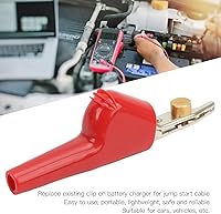 Vista 3 de Pinzas de cocodrilo de metal, abrazadera de clip de cocodrilo para conector surtido, abrazadera de batería eléctrica con aguja, pinzas de cocodrilo