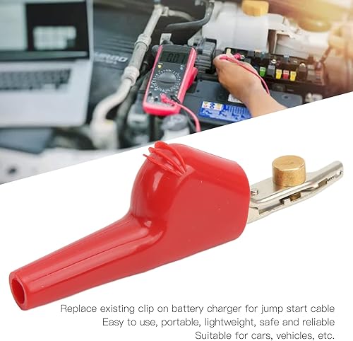 Miniatura 3 de Pinzas de cocodrilo de metal, abrazadera de clip de cocodrilo para conector surtido, abrazadera de batería eléctrica con aguja, pinzas de cocodrilo