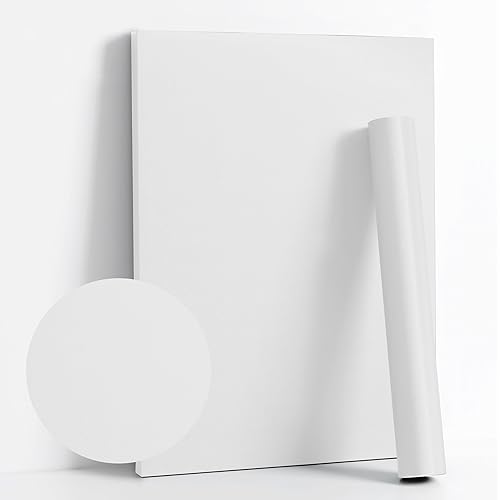 Dimoon 78.7''x17.7'' White Thicken Peel and Stick Wallpaper Contact Paper Modern Self Adhesive Wall Paper Removable Renter Friendly Textured Solid Color Vinyl Roll (78.7''x17.7'',White Thicken)