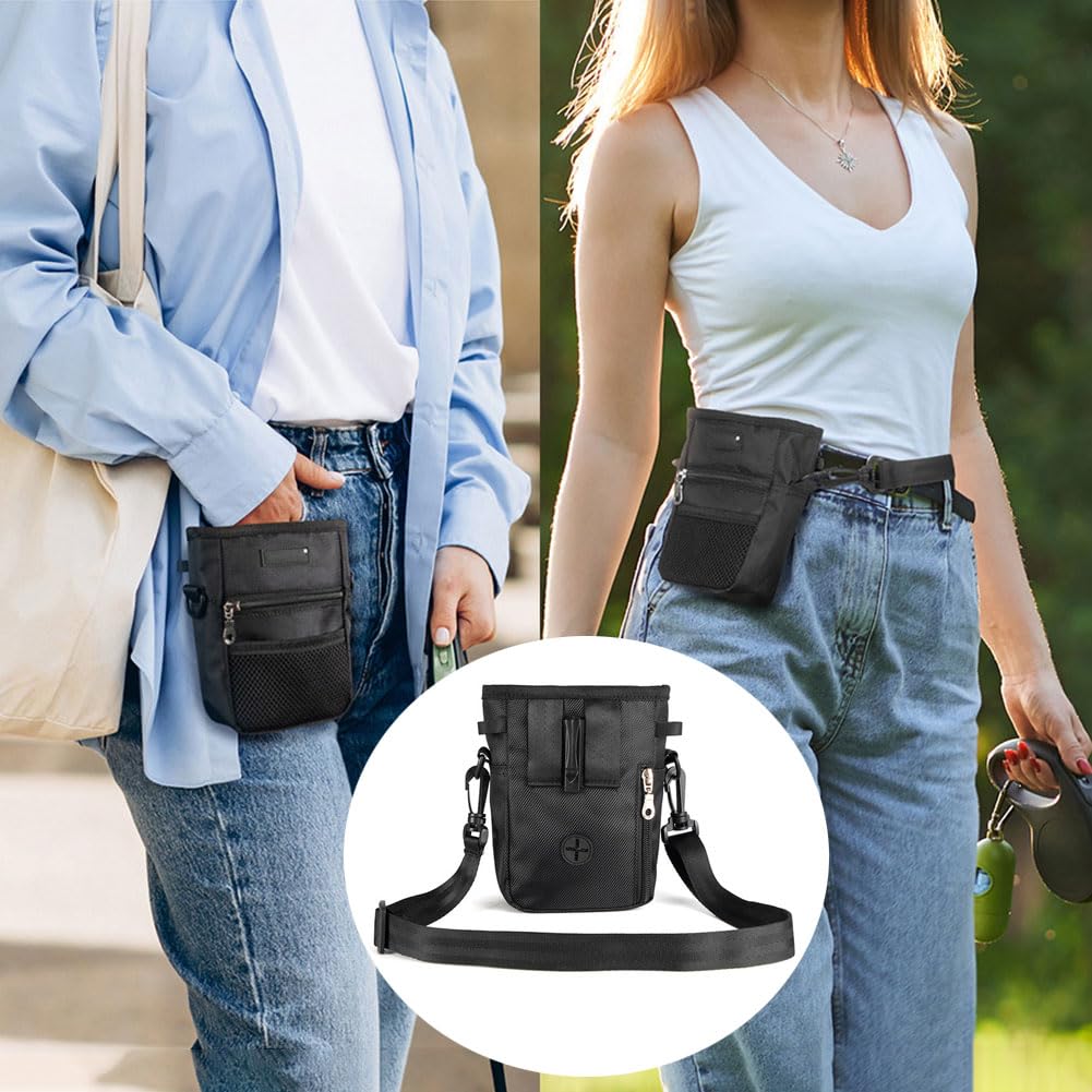 Hillban Leckerli-Tasche – Mit Taillen- & Schultergurt, Kordelzug, 15x17x6 Cm, 12 Stück In 6 Farben