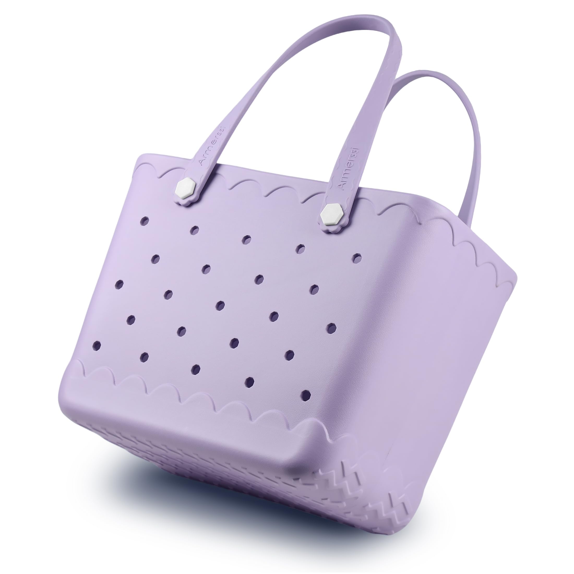 Rubber Beach Tote Bag Waterproof Tip-Proof Outdoor Tote Bag for the Beach Boat Pool Sports