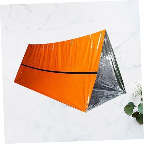 Miniatura 9 de Cabilock Tienda de tubo de emergencia al aire libre Refugio de supervivencia ligero Material PE compacto portátil para acampar Senderismo Ciclismo