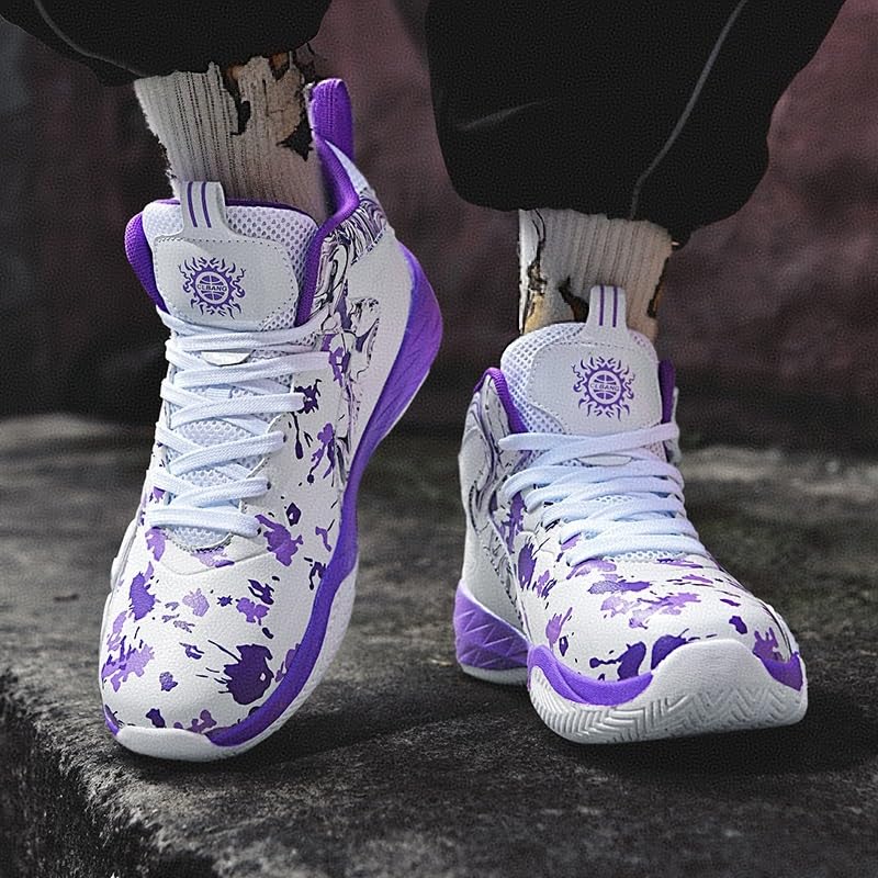 Zapatos de baloncesto deportivos antideslizantes y botas de entrenamiento resistentes para hombre 2