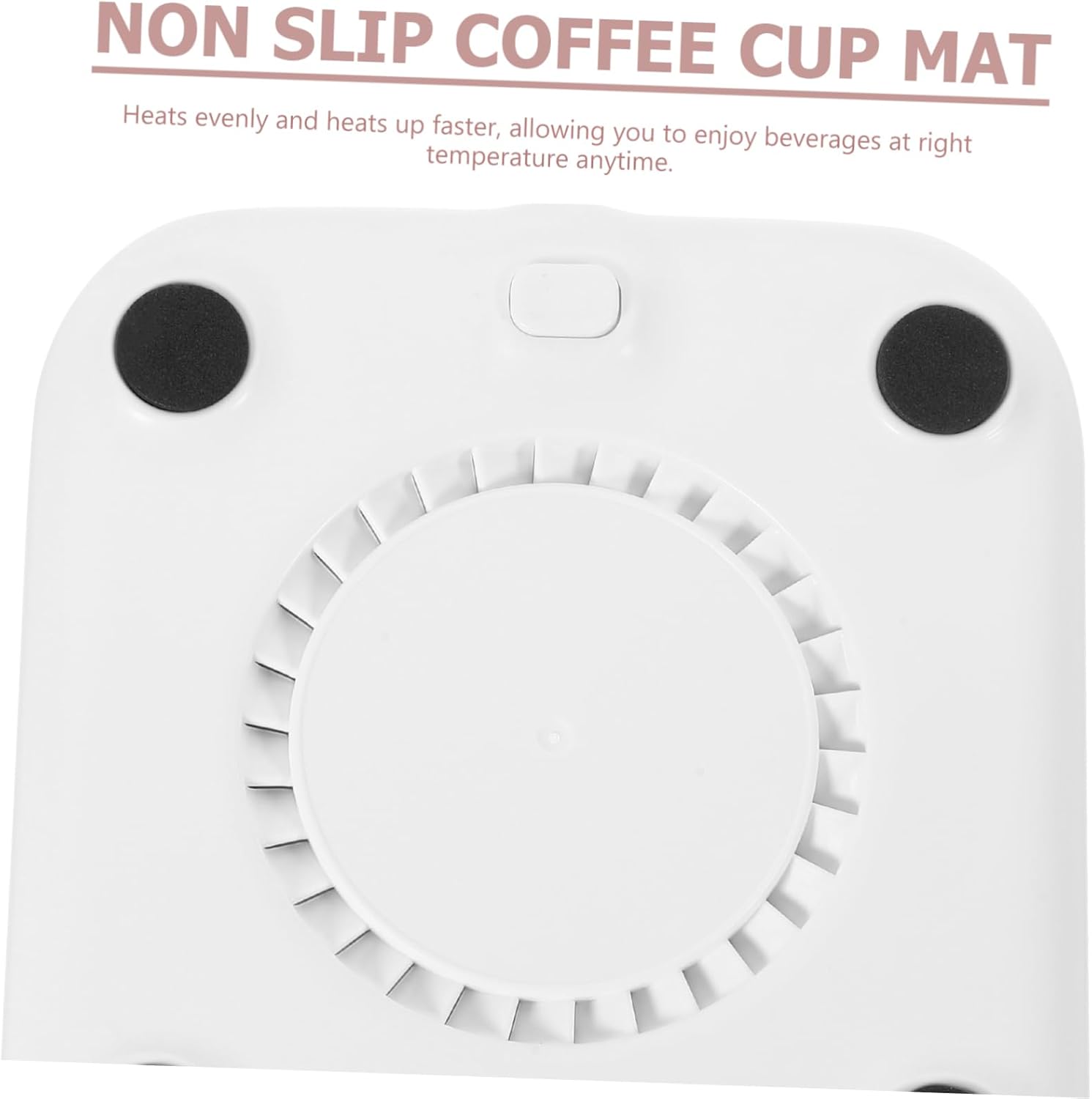 VALICLUD Electric Mug Warmer with Temperature Settings USB Cup Warmer Heating Coaster for Coffee Milk Tea Desktop Use Small Reusable Safe Material Beverage Heater