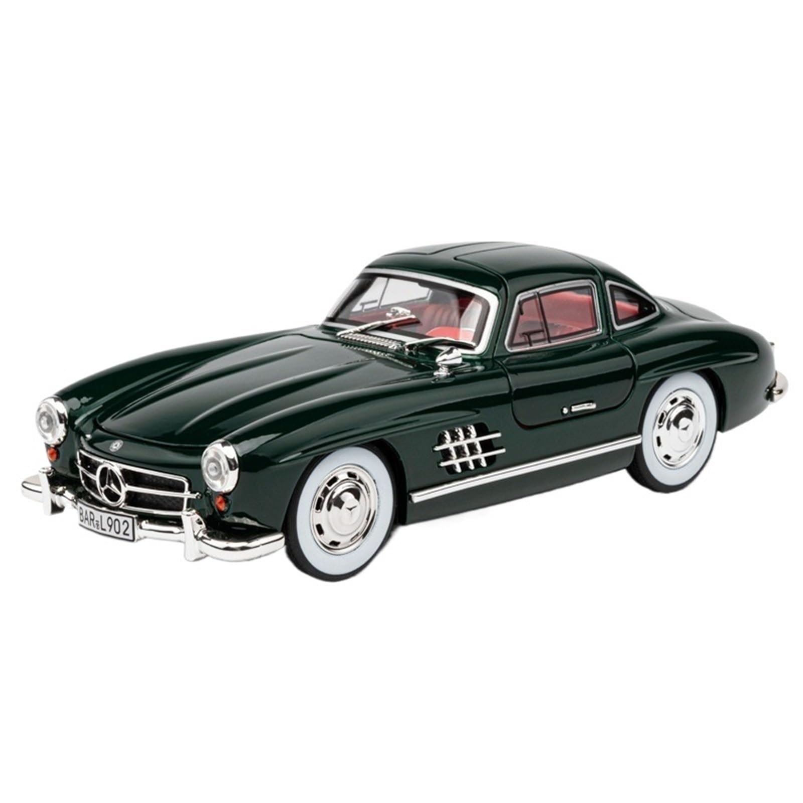 RYUEXINGFor 1/24 Benji 300SL Retro Classic Car Simulation Alloy Die-cast Car Model Children's Toy Collection Ornaments(Green)