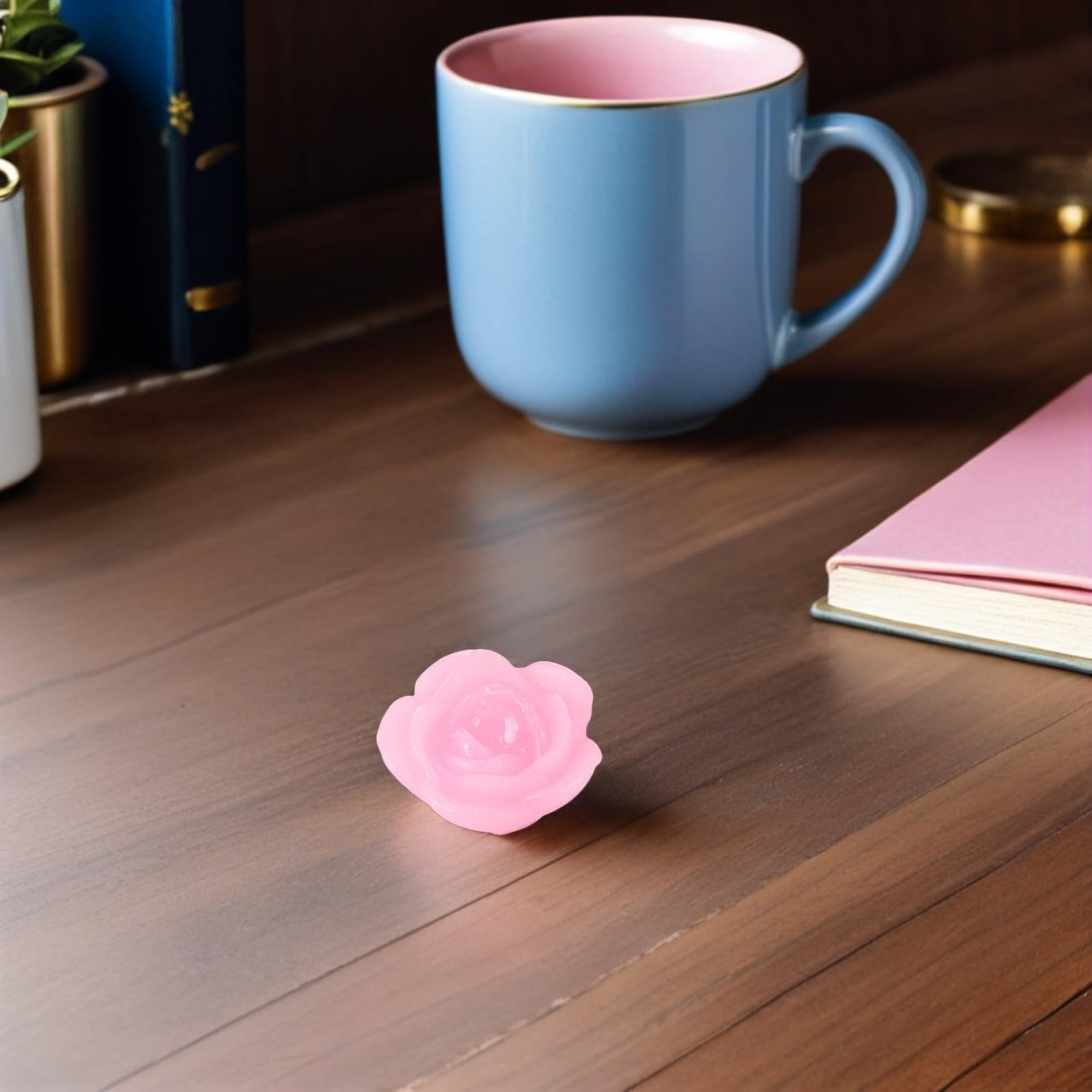 KOMBIUDA 15piezas Velas Flotantes De Rosa Elegantes Velas Decorativas De Paraffina Para Bodas y Fiestas Para Centros De Mesa y Celebraciones