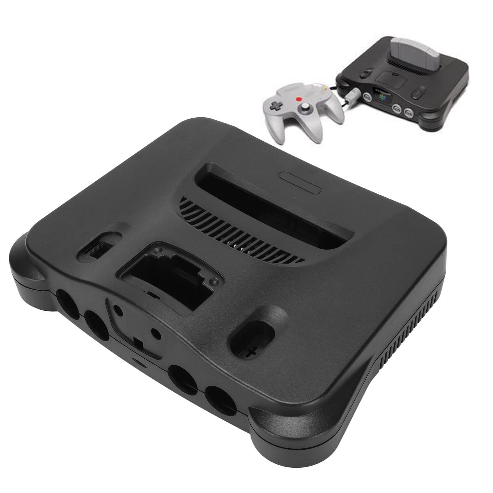Septpenta Custodia per Console per Videogiochi retrò, Custodia di Ricambio per Console per Videogiochi retrò N64, Reset Cacciavite Accessorio e Adesivi per Pulsante di Accensione, Materiale ABS