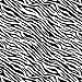 Siser EasyPatterns Heat Transfer Vinyl HTV for T-Shirts 18 by 12 Inches (Zebra Black and White)