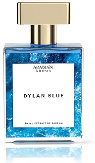Dylan Blue Men's Perfume | Bergamot, Patchouli, Grapefruit, Saffron Notes | Perfumes for Men With Long Lasting Fragrance | Extrait De Perfume | Long Lasting Perfume for Men (50ml)