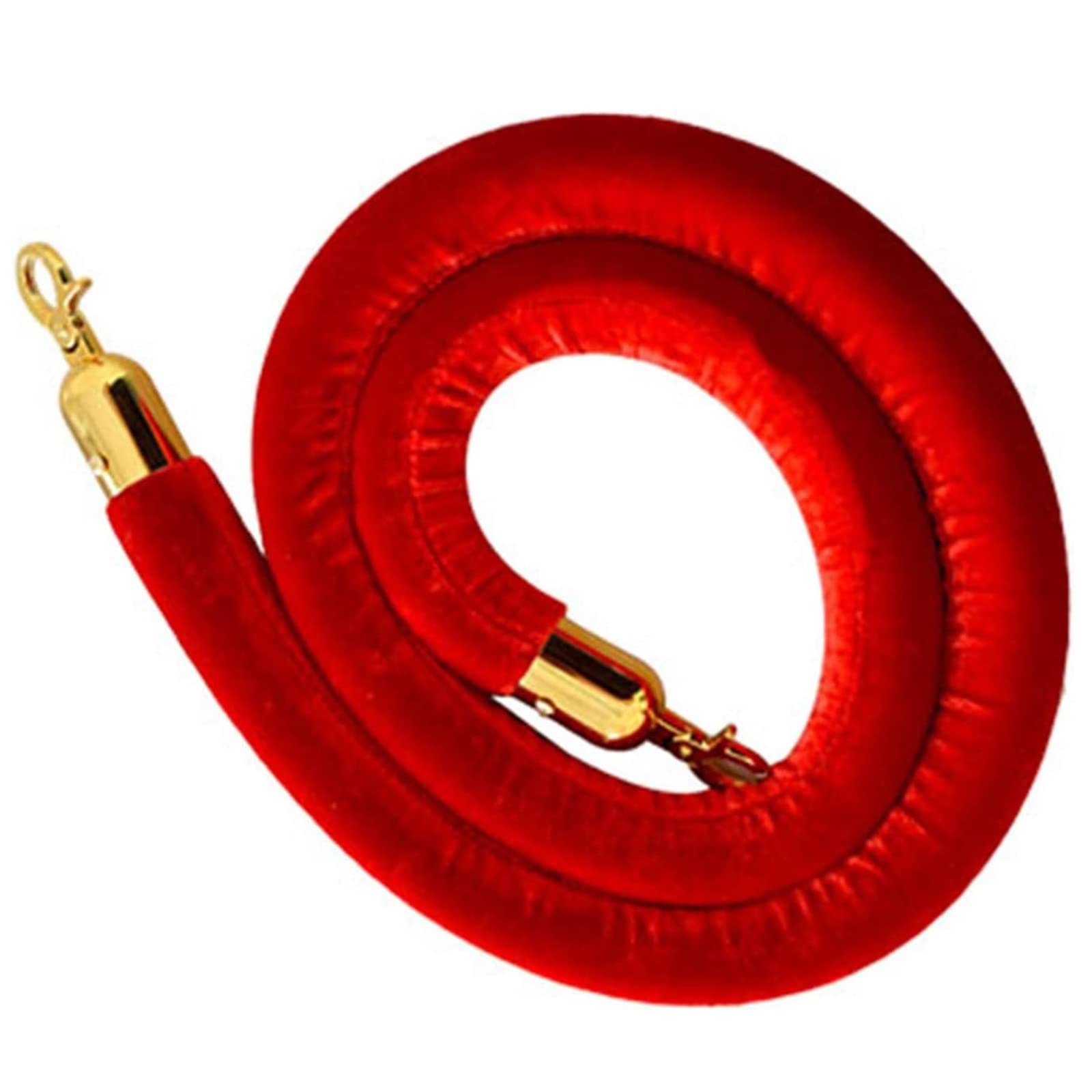 Guardrail rope， Industrial VIP Stanchion Queue Barriers Rope, Restaurants Hotels Crowd Control, for Movie Theaters Grand Openings/(Red,Length 2M/6.6Ft/79In)