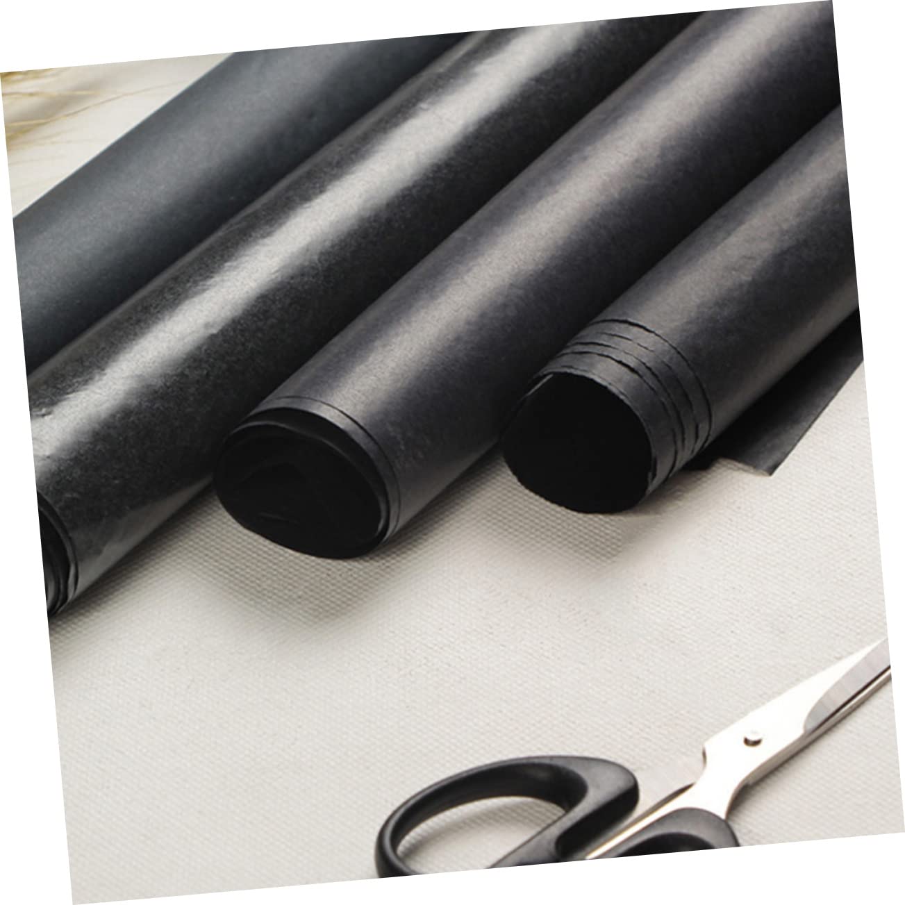 SHINEOFI Kraftpapier Schwarz für Blumensträuße Geschenkpapier Rolle Dekoratives Papierverpackung Geeignet für Große Blumensträuße Langlebig