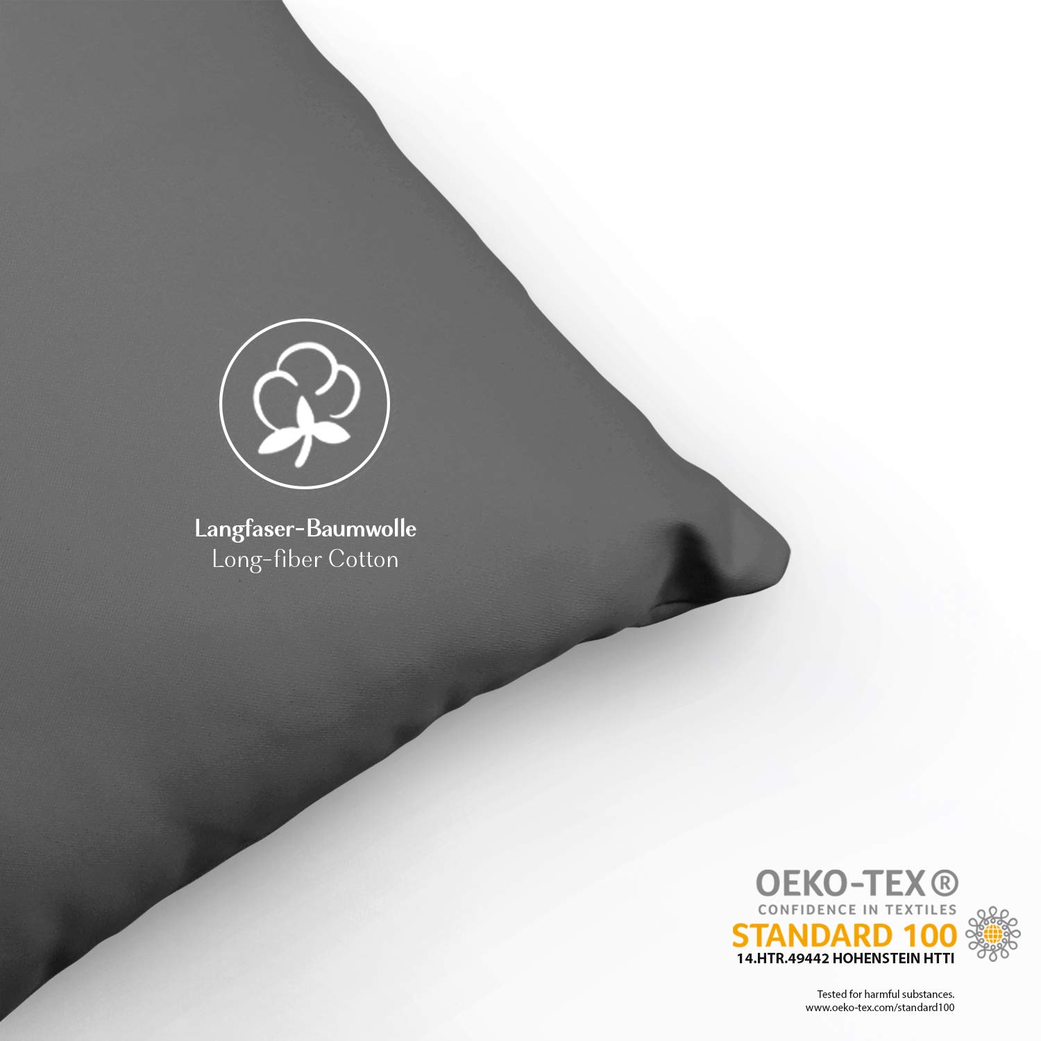Set di biancheria da letto in raso makò, 100% cotone/220 fili, setoso