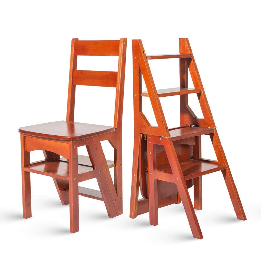 Escabeau pliant double usage CHEWYNP, chaise échelle escalier intérieur 4 couches portable