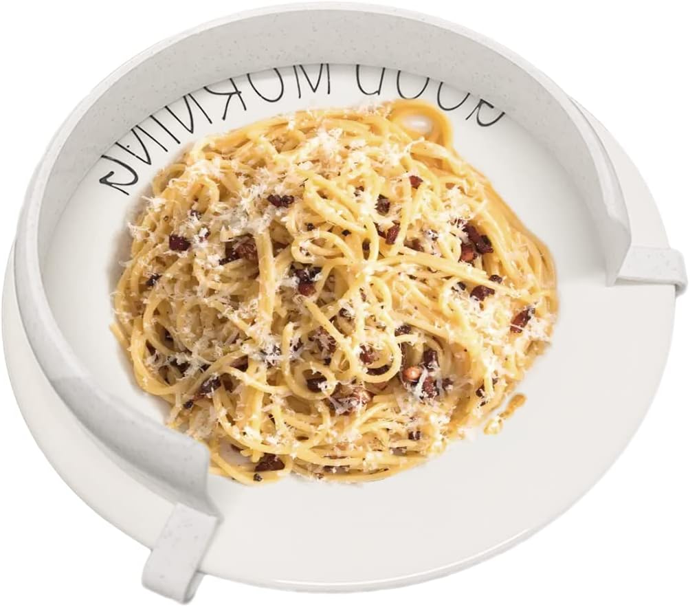 Food Guard for Plates, ClipOn Spill Prevention Eating Aid