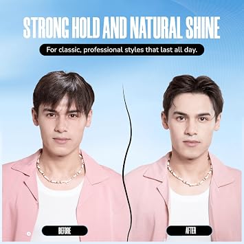 Hair Clay for Men - Strong Hold Matte Finish, Water Based Mens Hair Clay for Texture & Volume, Natural Look, Non-Greasy, Easy Wash Styling Clay for Short to Medium Hair