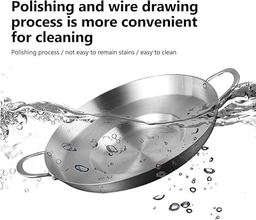 Miniatura 9 de Hemoton Chicharron - Sartén de acero inoxidable para wok, sartén antiadherente, wok, cocina china para cocina de inducción, estufa de gas de 15.0